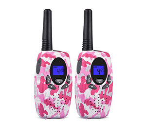 Handheld Pink Camouflage Walkie Talkies , High Reception Outdoor Two Way Radios
