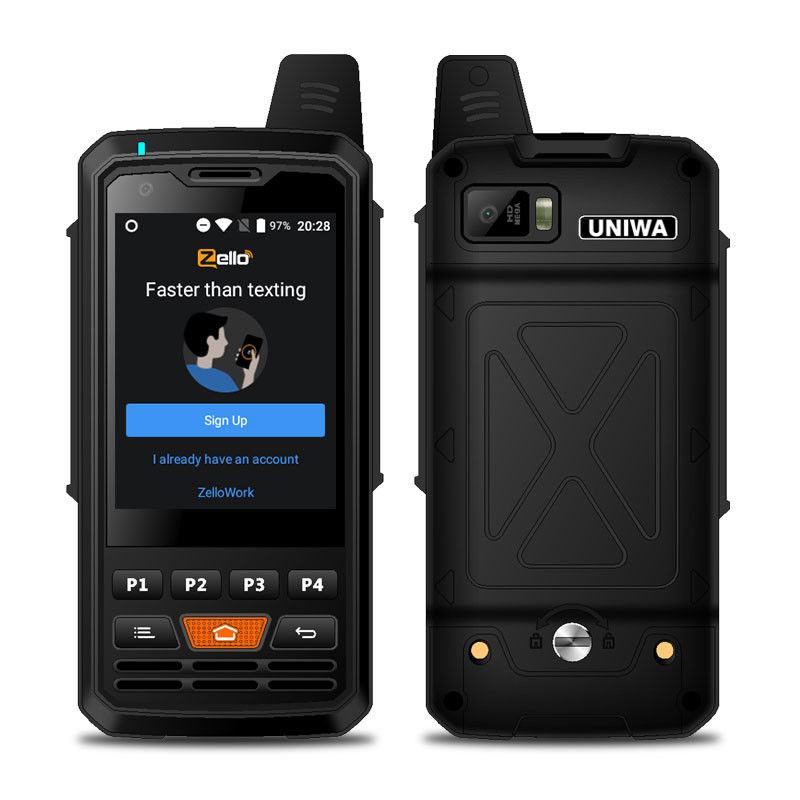 GPS Cell Phone UHF 100 Miles 4000mAh Handheld Walkie Talkie