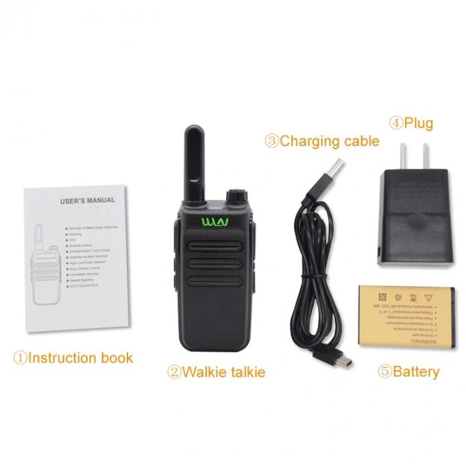 Long Range UHF 400-470mHz 300mA Rechargeable Walkie Talkie 0