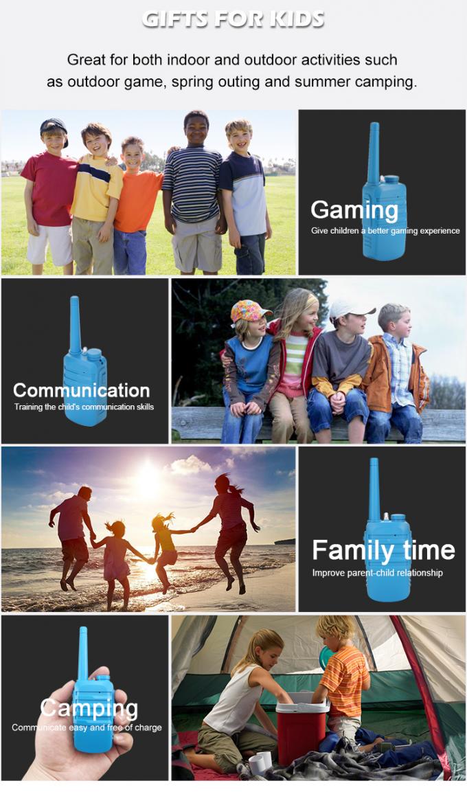 No Screen 500 Meters 0.5W ABS 2 Way Walkie Talkie 5