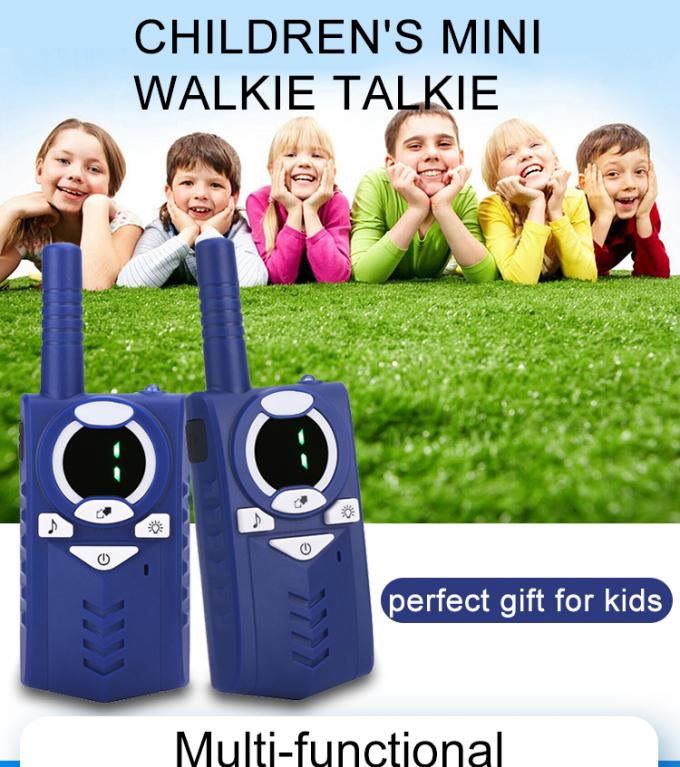 ABS 3 Channels LED Flashlight 5km Portable Walkie Talkie 0