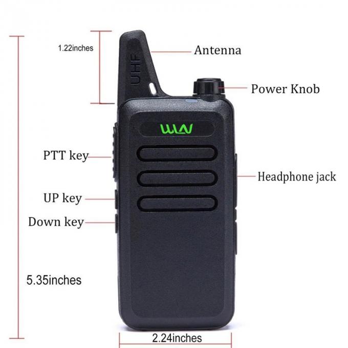 16 Channels UHF Two Way Radio 6KM Handheld Walkie Talkies 0