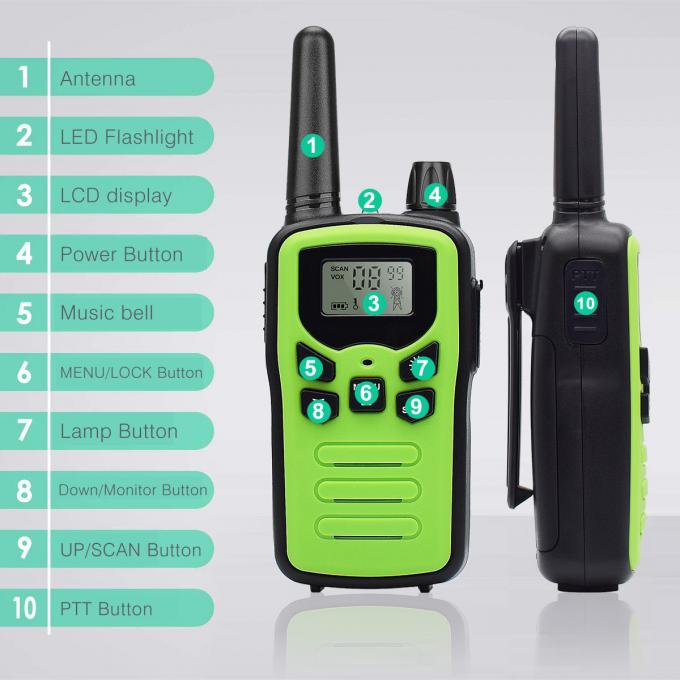 VOX 22 Channels FRS Parent Child Walkie Talkie Real 4 AAA battery 0