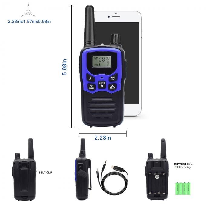 Rechargeable RoHS Kids Walkie Talkie 22 Channels Two Way Radios Toys 1