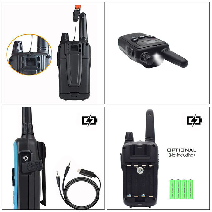 Rechargeable Handheld 5000M PMR Real Walkie Talkie 22 Channel 0